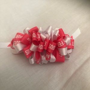 Authentic Pink Dior Ribbon. Hair clip made with.  3” French Barrette